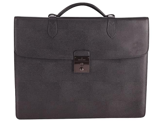 Mulberry Single Briefcase in Black Leather  ref.603843