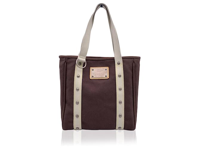 Louis Vuitton Tote Bag Antigua de edición limitada de lona marrón LV Cup Castaño Lienzo  ref.603891