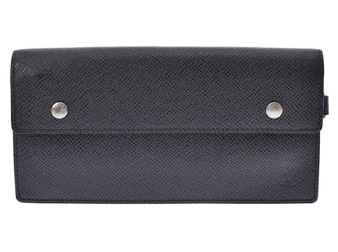 Louis Vuitton Accordeon wallet Black Leather  ref.604002