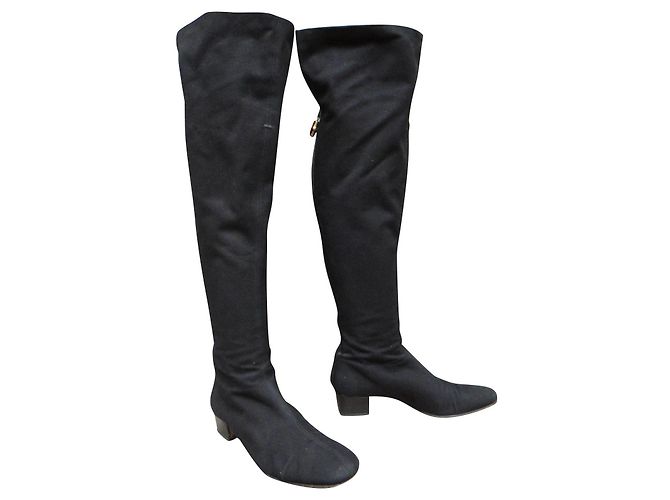 Gucci thigh high boots p 37 Black