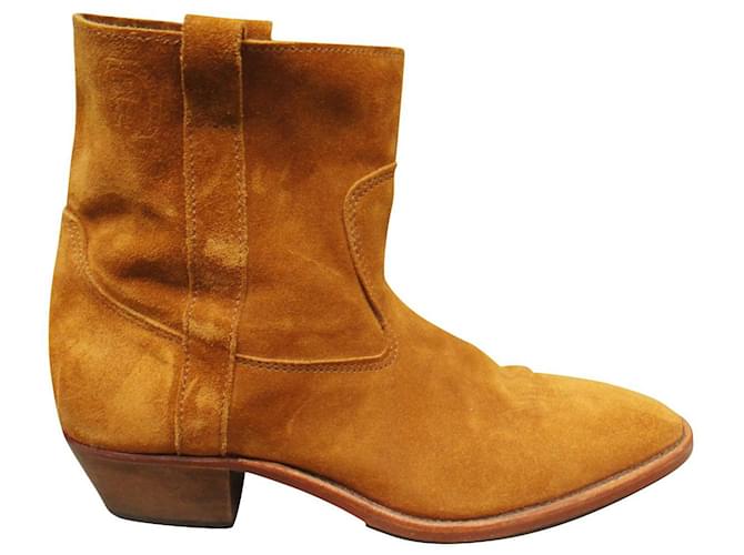 La Botte Gardiane boots, Third Guardian model p 40 Light brown Deerskin  ref.604073