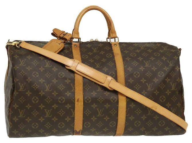 Louis Vuitton Monogram Keepall Bandouliere 55 Boston Bag M.41414 LV Auth Pt2528