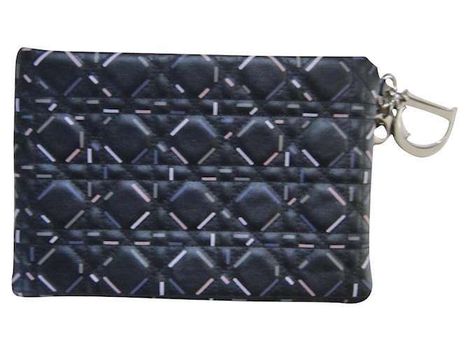 Dior Clutch bags Dark blue Cloth  ref.604246