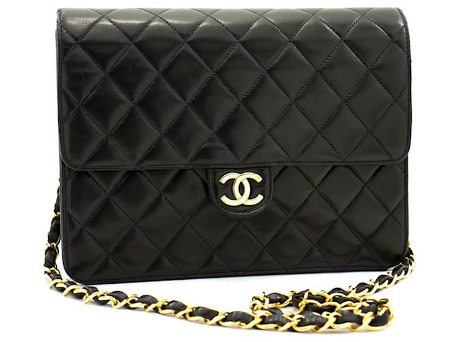Chanel Timeless Black Leather  ref.604291