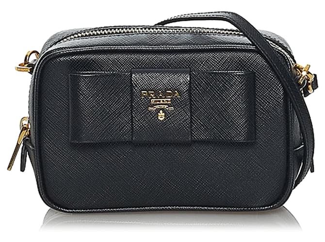 PRADA Saffiano Lux Leather Exterior Mini Bags & Handbags for Women
