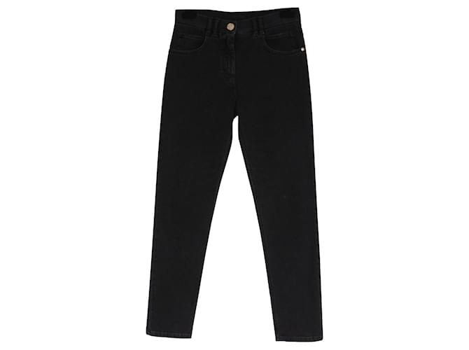 Balmain Jeans Black Cotton  ref.604523