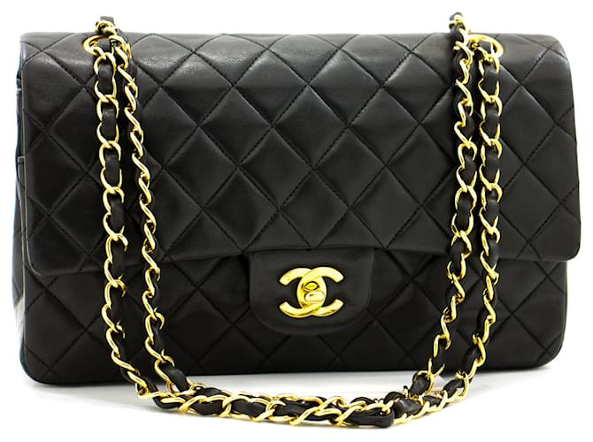 Classique Chanel Timeless Cuir Noir  ref.604626