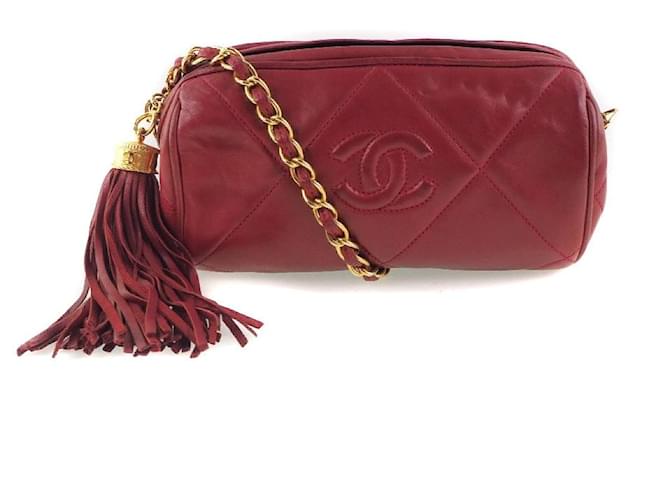 Chanel Matrasse Red Leather  ref.604709