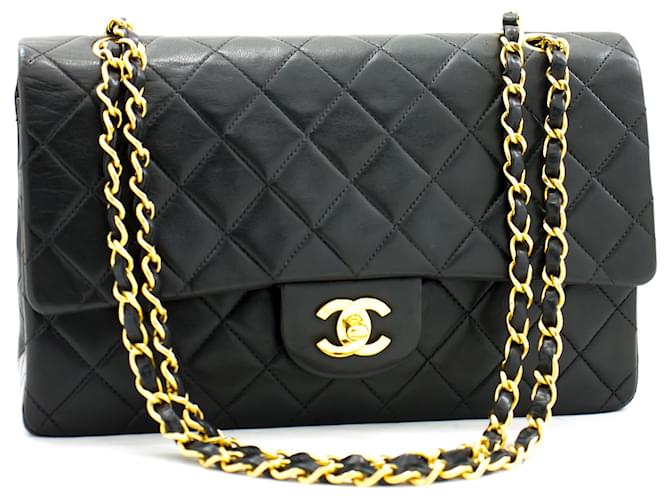 Classique Chanel Timeless Cuir Noir  ref.604718