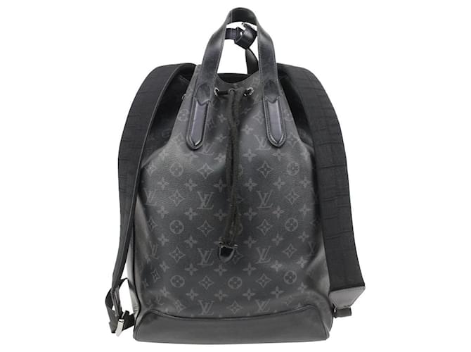 Louis Vuitton Black Monogram Eclipse Explorer Backpack Leather ref.604796 -  Joli Closet