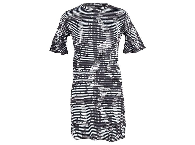 Missoni Printed Shift Dress in Metallic Viscose
