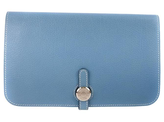 Hermès Dogon Blue Leather  ref.604963