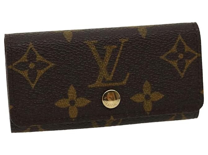 LOUIS VUITTON Monogram Multicles 4 Étui à clés M62631 Auth LV 30366A Toile Monogramme  ref.605121