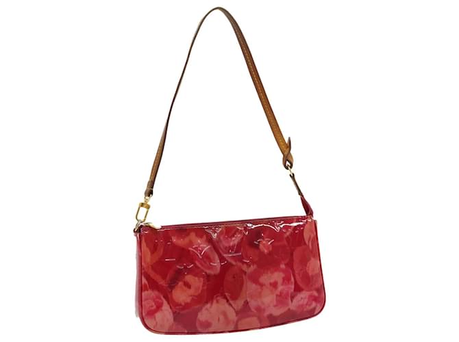 LOUIS VUITTON Vernis Ikat Pochette Accessoires Accessory Pouch Red