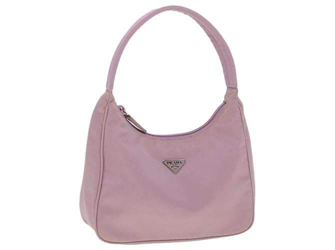 PRADA Mini Handtasche Nylon Pink Auth yk4733  ref.605306