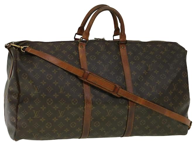 Louis Vuitton Monogram Keepall Bandouliere 60 Boston Bag M41412 LV Auth pt3541 Cloth  ref.605335