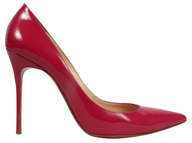 Christian Louboutin Heels Pink Patent leather  ref.605361