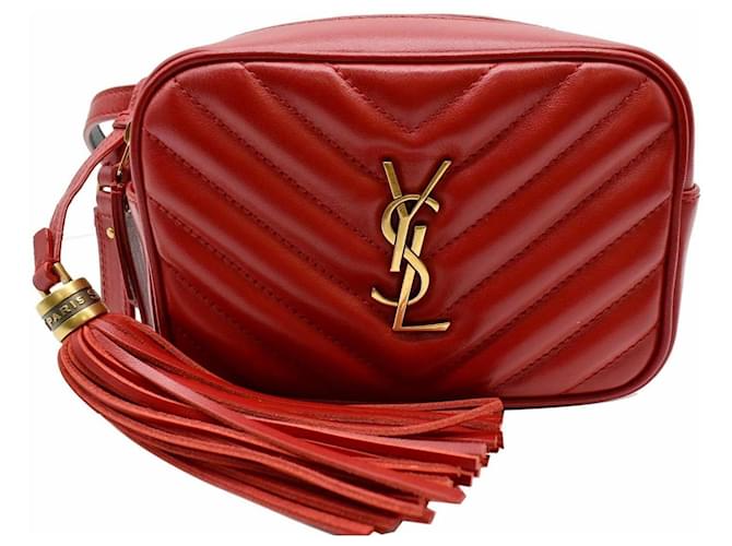 Bolso rojo 2025 yves saint laurent