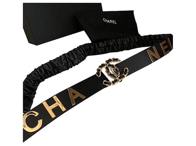 Chanel belt Black Leather ref.605369 - Joli Closet