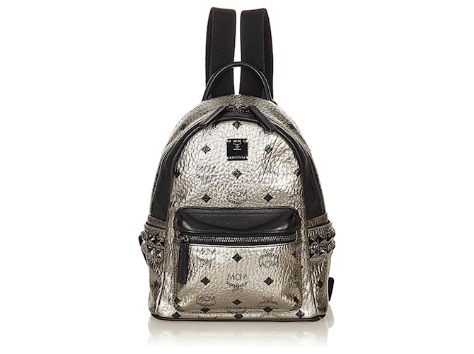 Mcm backpack discount silver