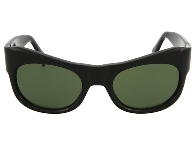 Gafas de sol de acetato con montura cuadrada Gucci Negro Fibra de celulosa  ref.605573