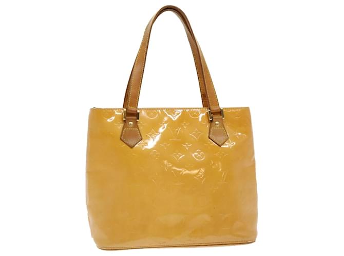 LOUIS VUITTON Vernis Houston Hand Bag Marshmallow Pink M91302 LV Auth pt2994 Patent leather  ref.605586
