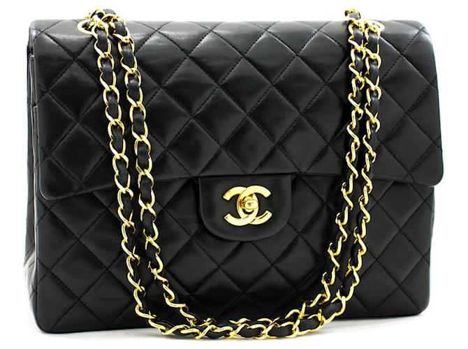 Chanel Timeless Black Leather  ref.605738
