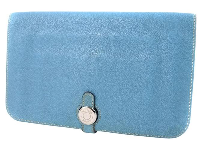 Hermès Dogon Blue Leather  ref.605774