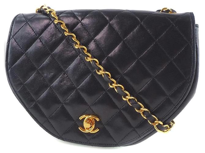 Chanel Matrasse Black Leather  ref.605777