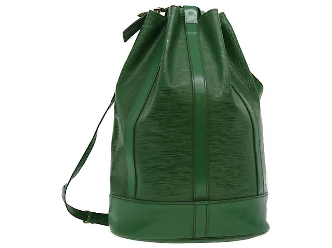 LOUIS VUITTON Epi Randonnee GM Shoulder Bag Green M43084 LV Auth