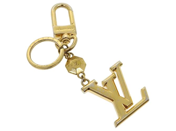 LOUIS VUITTON Porte Cles LV Facettes Key Holder metal Gold M65216 LV Auth 30326 Golden  ref.605931