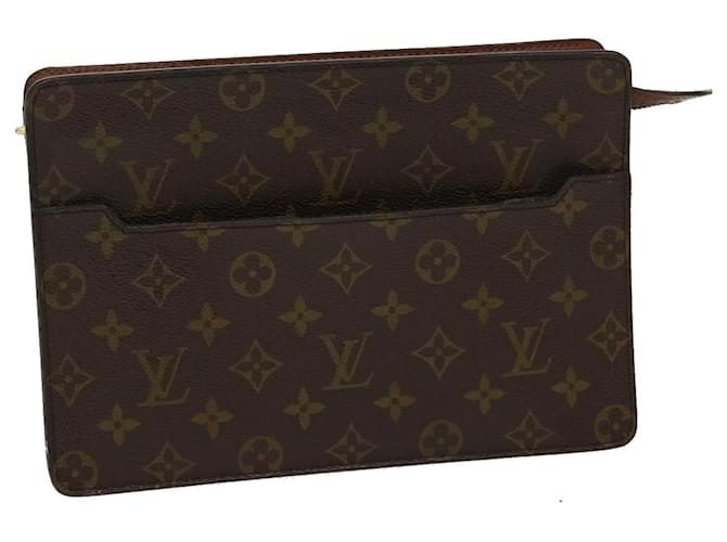 LOUIS VUITTON Monogram Pochette Homme Clutch Handbag