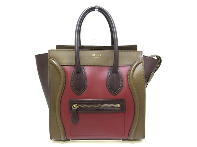 Céline Luggage Khaki Leather  ref.605993