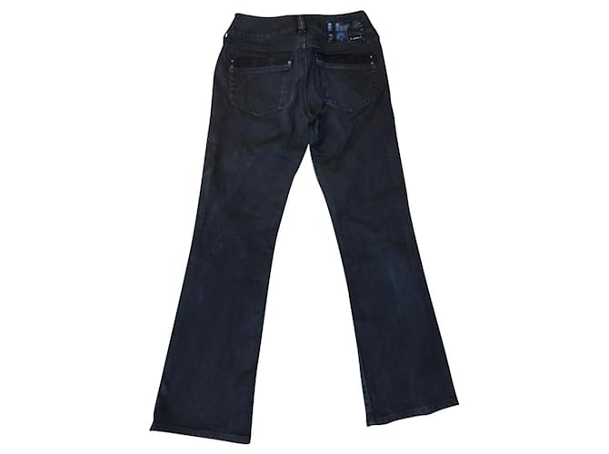 Jeans W bootcut vintage Diesel 25 Nero Cotone Elastan  ref.606418