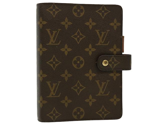 LOUIS VUITTON Monogram Agenda MM Day Planner Cover R20105 LV Auth 30501 Cloth  ref.606440