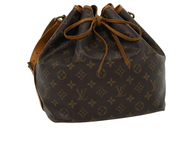 LOUIS VUITTON Monogram Petit Noe Shoulder Bag M42226 LV Auth rd2532 Cloth  ref.606484