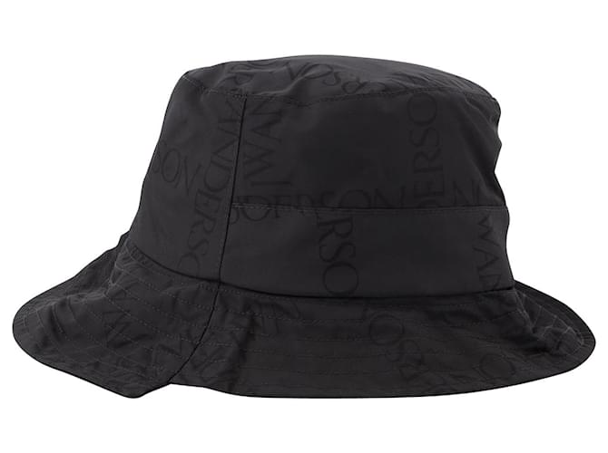 JW Anderson Bucket Hat in Black Nylon  ref.606645