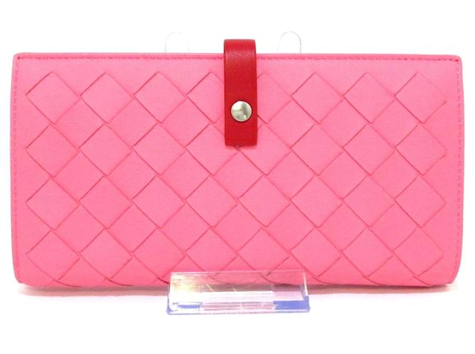 Bottega Veneta Intrecciato Rosa Couro  ref.606656