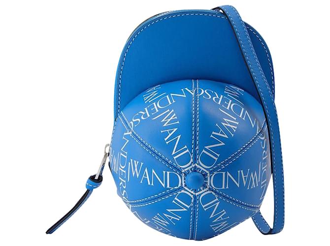 JW Anderson Midi Cap Bag in Blue Leather  ref.606811