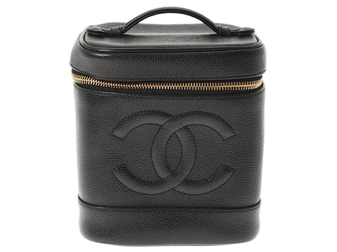Chanel Vanity Black Leather  ref.606921