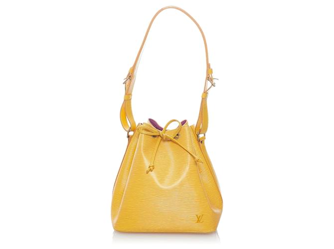 Louis Vuitton Yellow Epi Petit Noe Leather  ref.607148