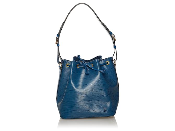Louis Vuitton Azul Epi Petit Noe Couro  ref.607154