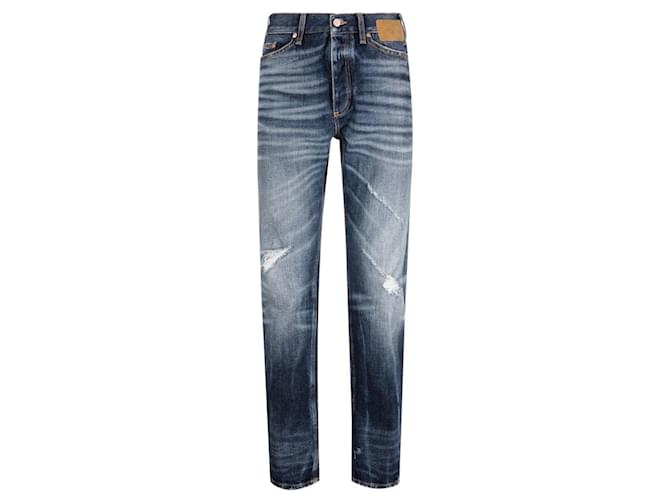 Slim-Jeans von Palm Angels Blau Baumwolle  ref.607274