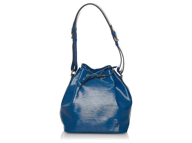 Louis Vuitton Blue Epi Petit Noe Azul Cuero  ref.607447