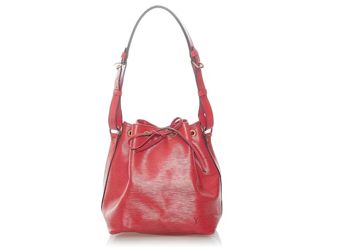 Louis Vuitton Red Epi Petit Noe Leather  ref.607464