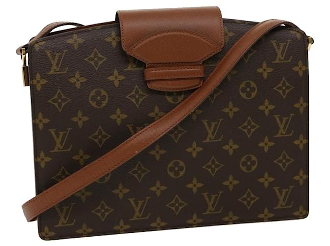 Courcelle vintage leather handbag Louis Vuitton Brown in Leather