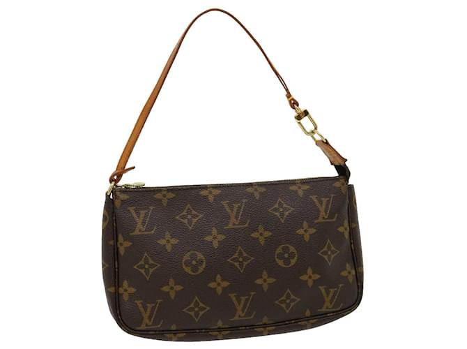 LOUIS VUITTON Monogram Pochette Accessoires Pochette M51980 Auth LV 30360 Toile  ref.607640