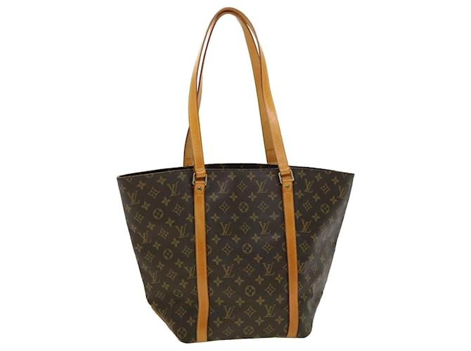 Louis Vuitton Sac Shopping Brown Cloth  ref.607719