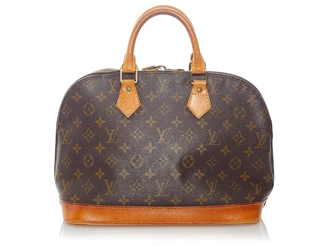 Louis Vuitton Brown Monogram Alma PM Leather Cloth  ref.607865