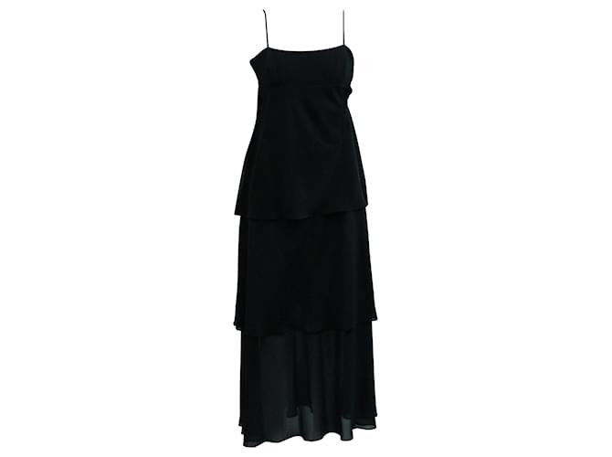 Max Mara Black Elegant Dress Polyester  ref.607965